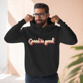 Greed Is Good Retro Hoodie — Vintage Script Graphic Pullover