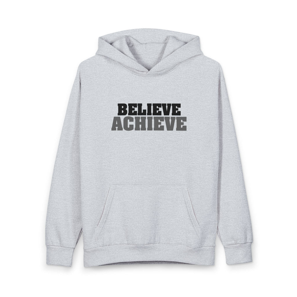 Hoodie — Subtle 'Believe & Achieve' Minimalist Motivational Pullover