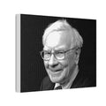 Black & White Portrait Canvas of Warren Buffett