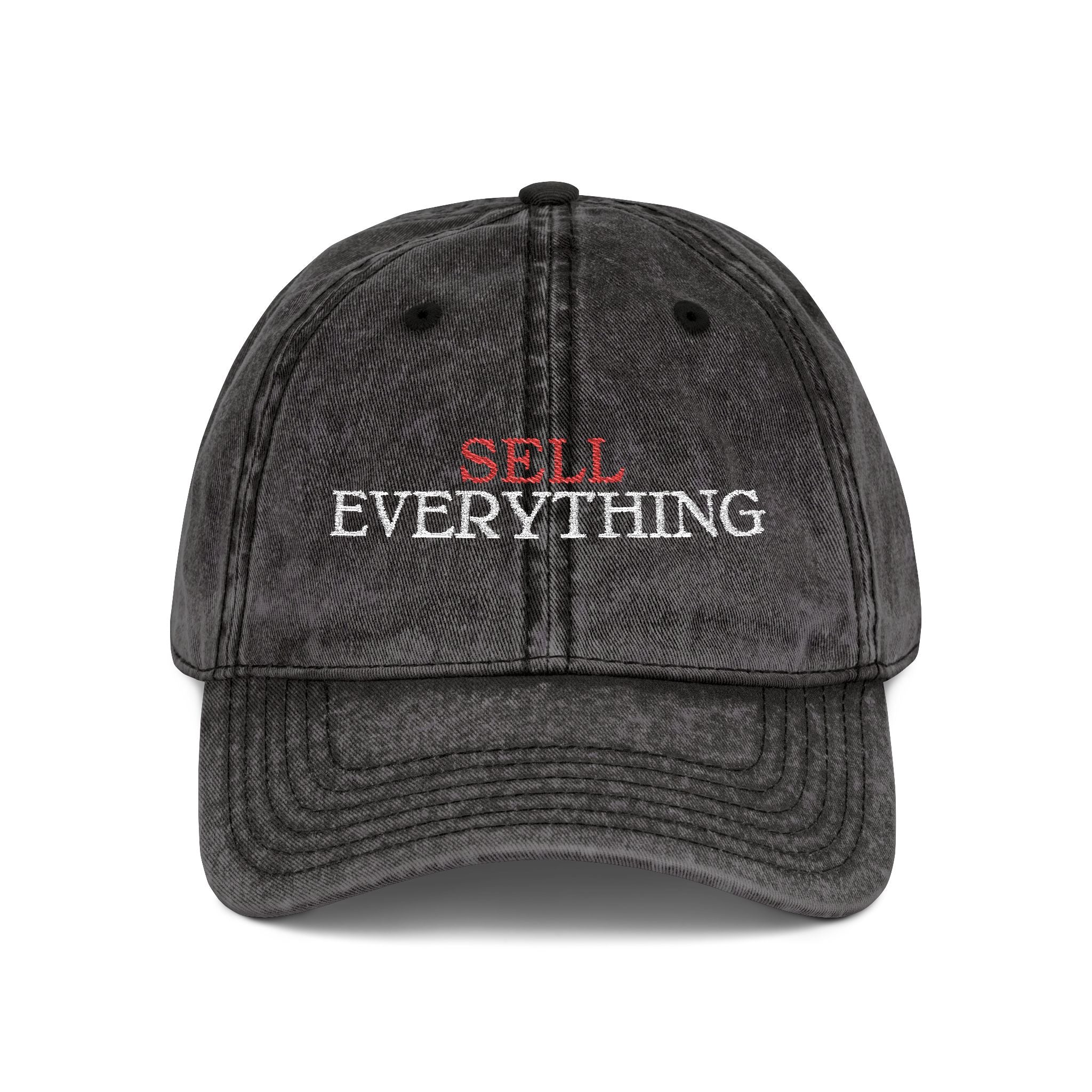 Vintage Embroidered Cap - "EVERYTHING" Distressed Dad Hat