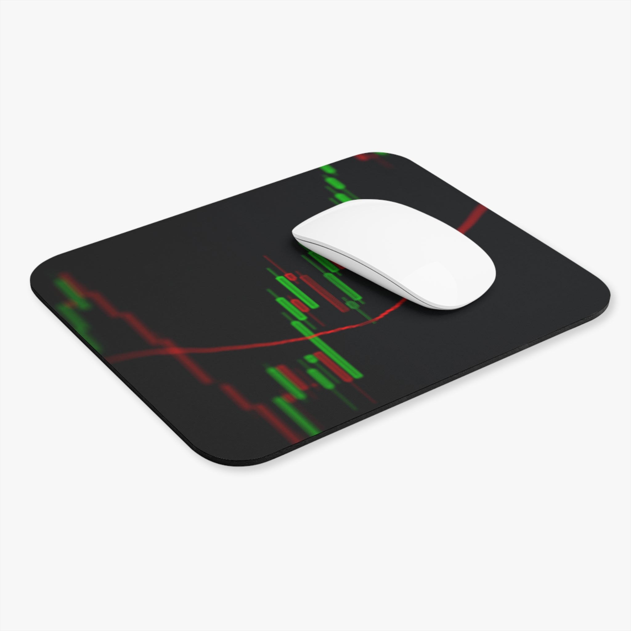 Stock Market Candlestick Mouse Pad — Trading Desk Mousepad